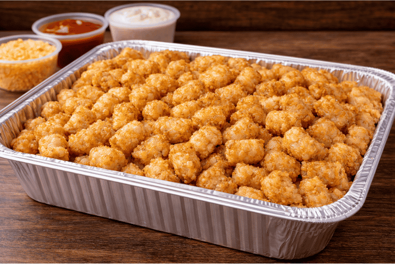 Tater tots catering tray